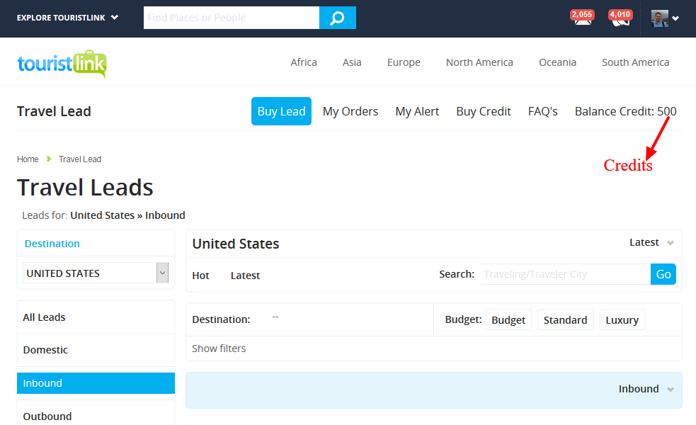 Touristlink Credits